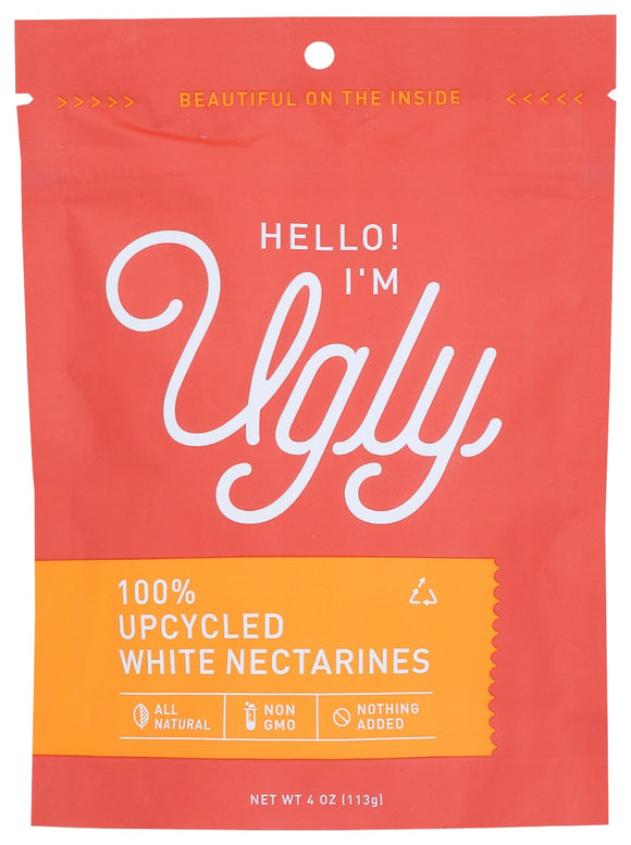 HELLO IM UGLY: Nectarine White Dried, 4 oz