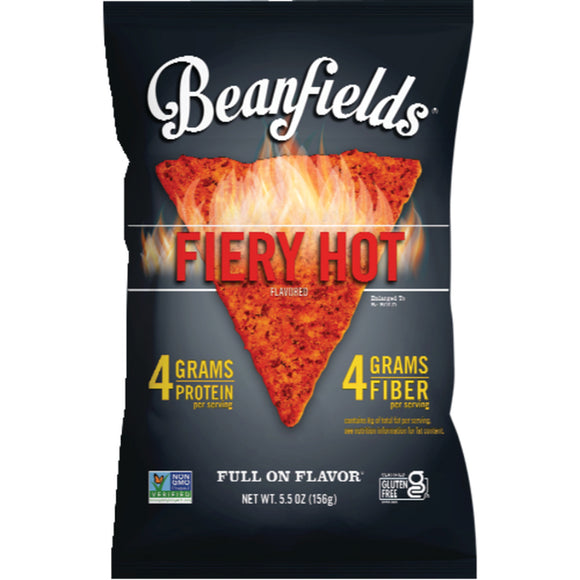BEANFIELDS: Chips Fiery Hot, 5.5 oz
