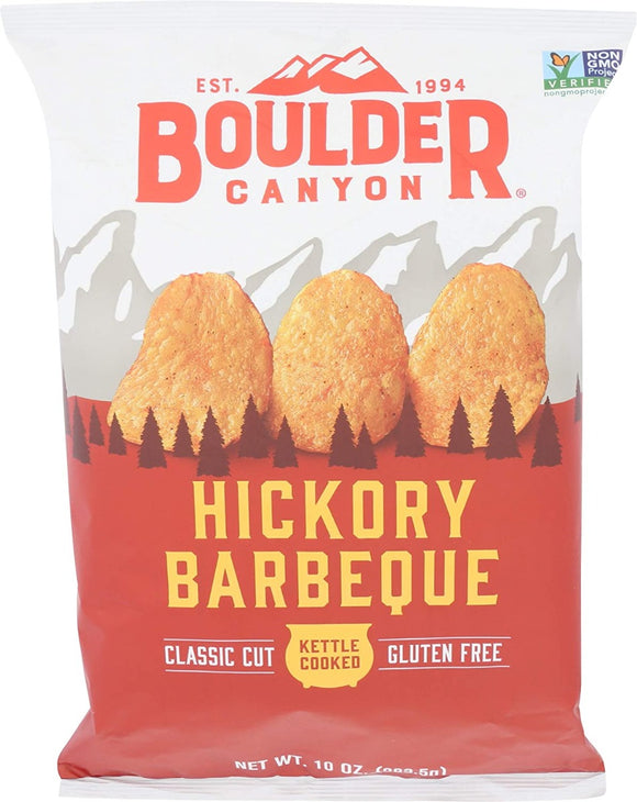 BOULDER CANYON: Chip Kettle Hickory Bbq, 10 oz