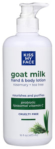 KISS MY FACE: Lotion Body Rosemary Tea, 16 oz