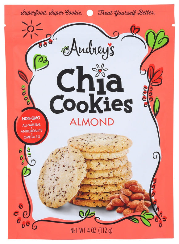 AUDREYS: Cookie Chia Almond, 4 oz