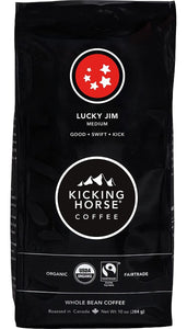 KICKING HORSE: Lucky Jim Whole Bean Coffee, 10 oz