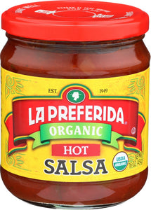 LA PREFERIDA: Organic Hot Salsa, 16 oz