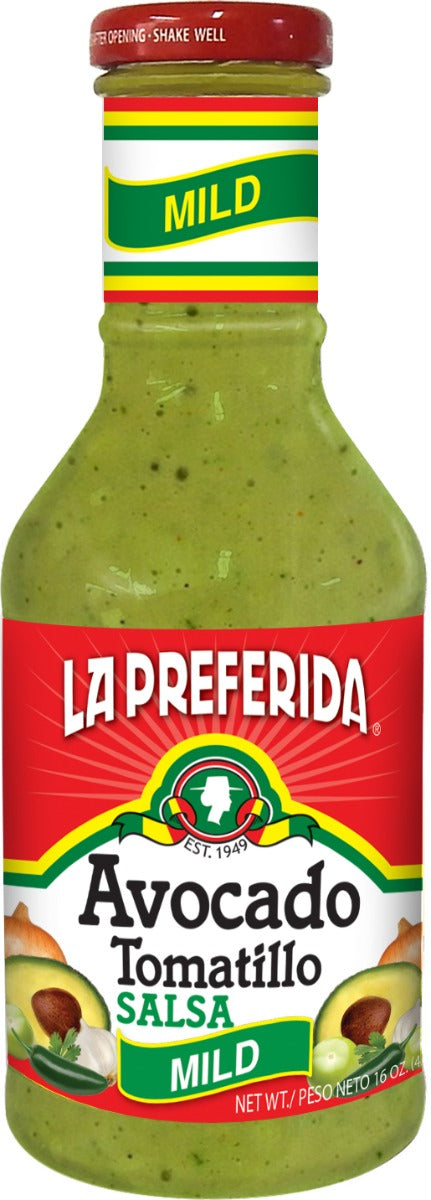 LA PREFERIDA: Avocado Tomatillo Salsa Mild, 16 oz