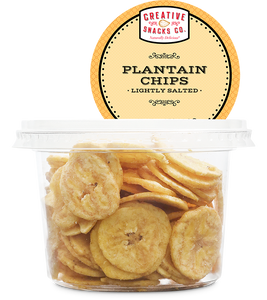 CREATIVE SNACK: Plantain Chips with Salt Cup, 3.5 oz