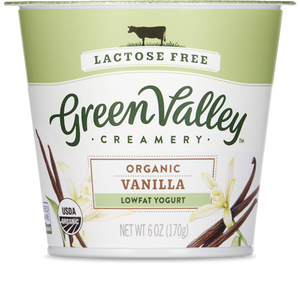 GREEN VALLEY ORGANICS: Low Fat Lactose Free Yogurt Vanilla, 6 oz