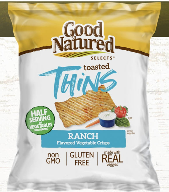 GOOD NATURED: Crisps Veggie Ranch, 6 oz