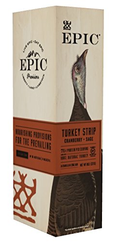 EPIC: Turkey Cranberry Sage Jerky, 10 pk